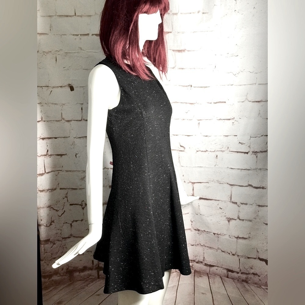ZUNIE Multicolored Sparkly Black A-Line Keyhole Neck Party Dress GIRLS 16 - Picture 7 of 16